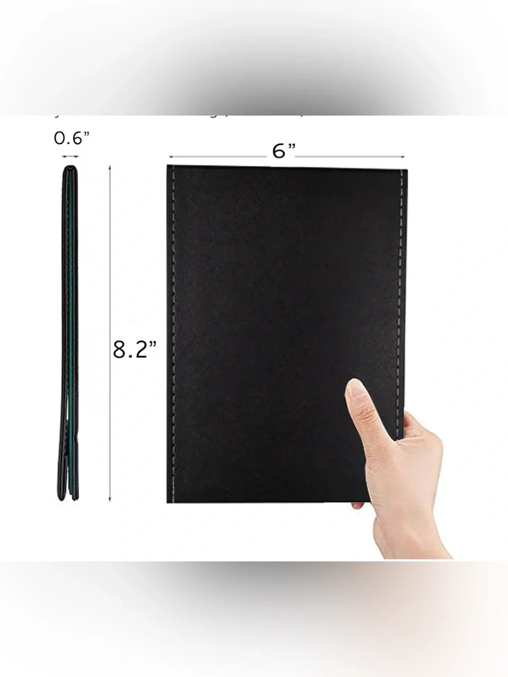 Portable Black Folding Makeup Mirror